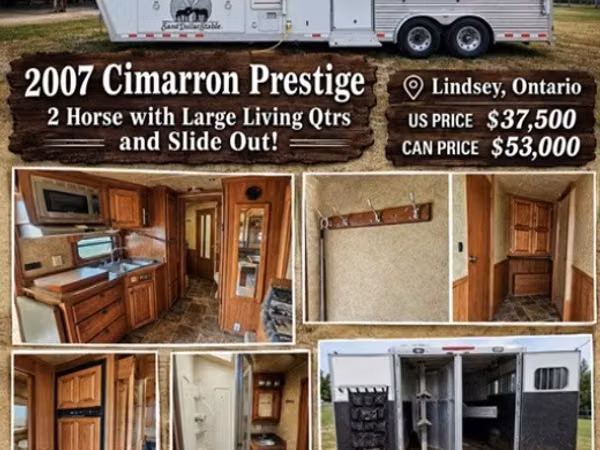 2006 Cimarron Trailers Prestige Gooseneck Horse Trailer