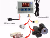 Термостаты на 220V, на 12V Термореле Терморегуляция Термометры электронные по 79 лей Выносной датчик — الصورة 2