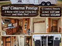 2006 Cimarron Trailers Prestige Gooseneck Horse Trailer — الصورة 1
