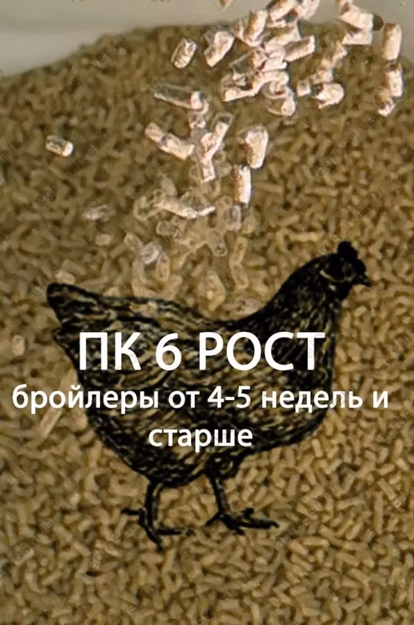 Полнорационный комбикорм для бройлеров (гранулированный)