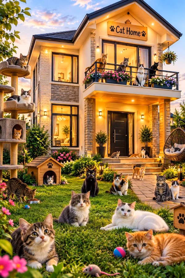 “Cat Home” – pişiklər üçün rahat və təhlükəsiz məka Heyvanlar ucun ev