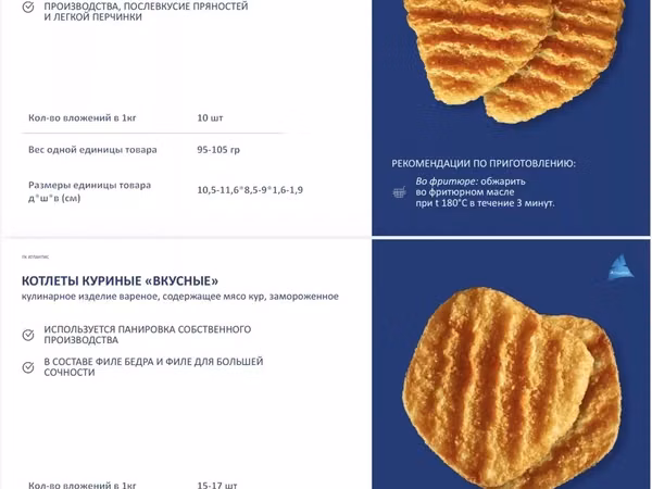 Котлеты куриные премиум